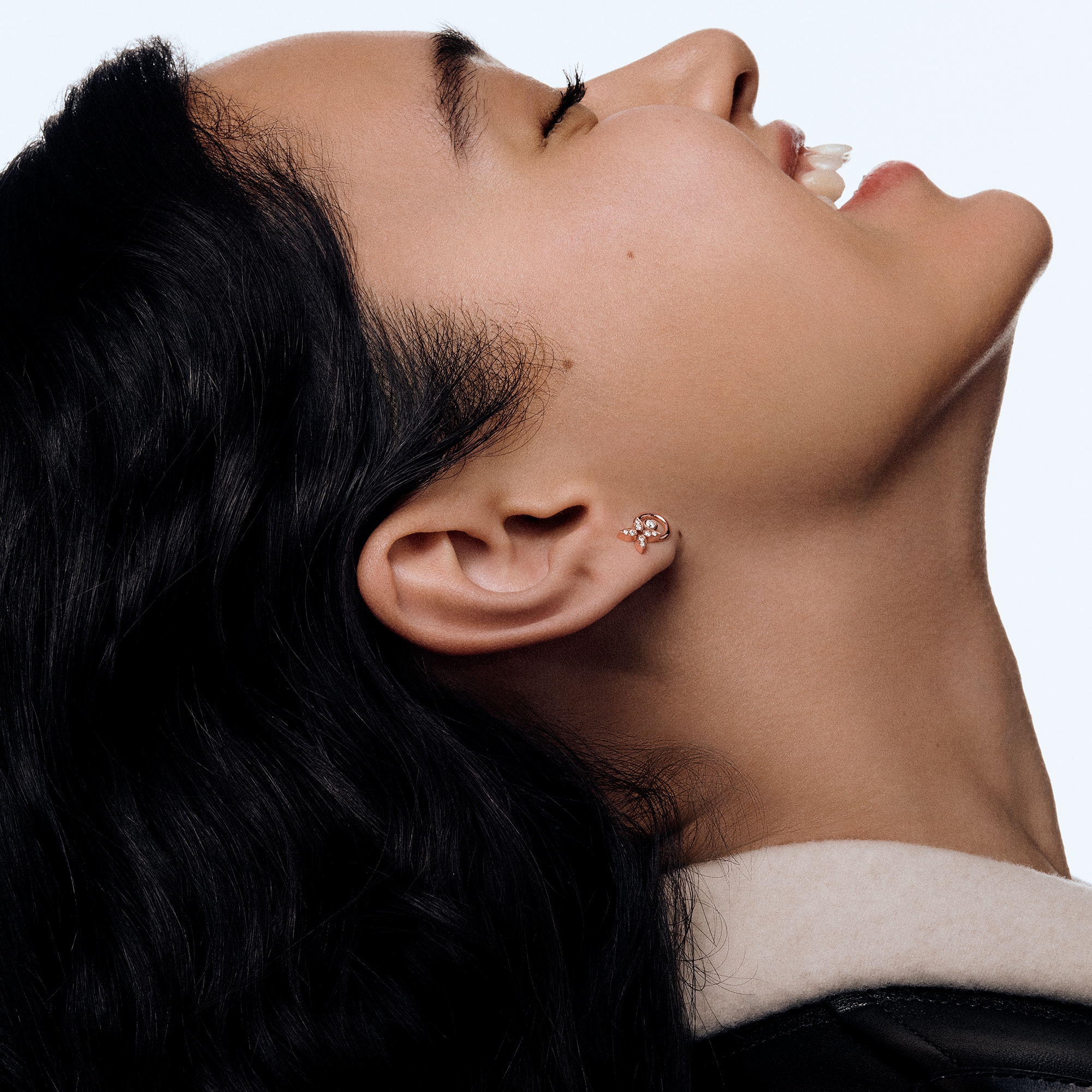 ピアス イディール ブロッサム (ピンクゴールド×ダイヤモンド)単品